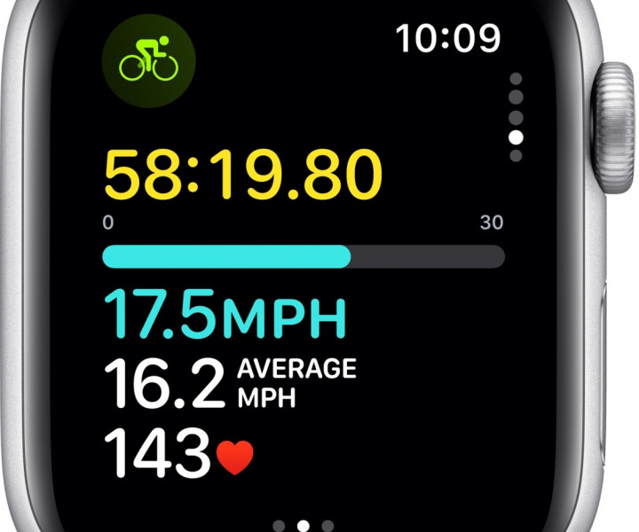 Apple Watch SE 2 40mm Silver Aluminum Case with Winter Blue Sport Loop (MRE33) 2023